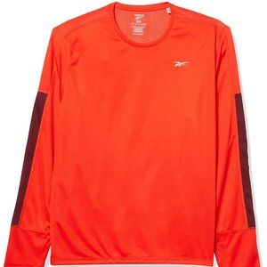 🆕Reebok Men's Running Essentials Long Sleeve Tee, Instinct Red, NWT, Authentic